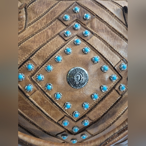 Kompanero Leather Bag Crossbody Sling Purse Large Western Wear - Picture 2 of 16